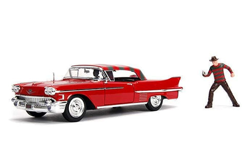 A Nightmare on Elm St - 1958 Cadillac Series 62 1:24 with Figure Hollywood Ride - Metal Figures & Vehicles