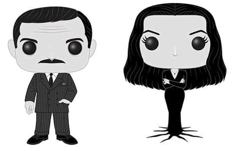Addams Family - Morticia and Gomez Black & White US Exclusive Pop! Vinyl 2-pack [RS] - Pop! Vinyl