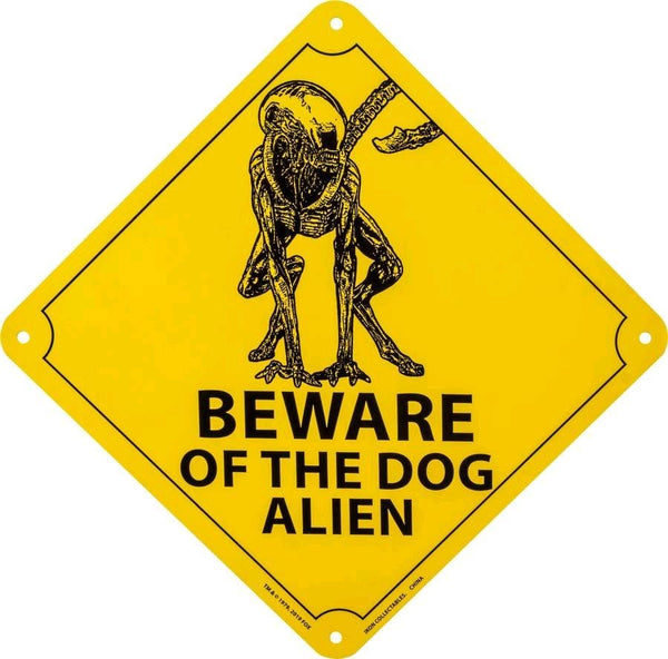 Alien - Beware of the Dog Alien Tin Sign - Posters & Art Prints