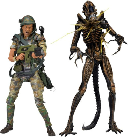 Aliens - 7 Hudson vs Brown Warrior Action Figure 2 Pack - Action Figure