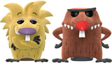 Angry Beavers - Norbert and Daggett Flocked US Exclusive Pop! Vinyl 2-pack [RS] - Pop! Vinyl