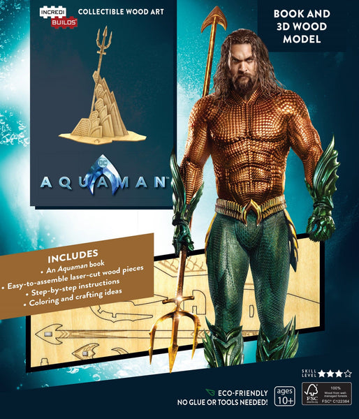 Aquaman - Aquamans Trident 3D Wood Model Kit - Construction