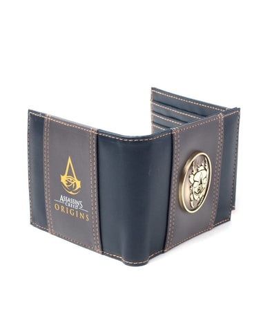 Assassins Creed Origins - Metal Scarab Logo Bifold Wallet - Bags & Accessories