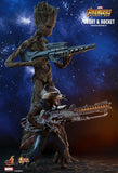 Avengers 3 - Groot & Rocket 12 Figure - Premium Action Figure