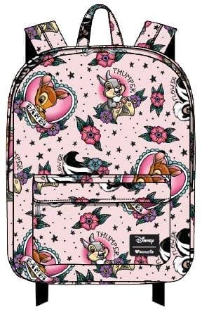 Bambi - Bambi And Thumper Tattoo Print Backpack - Bags & Accessories