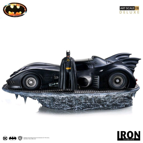 Batman 1989 - Batmobile & Batman 1:10 Scale Statue - Premium Statue