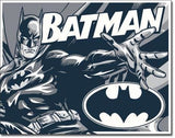 Batman - Black & White Retro Tin Sign - Posters & Art Prints