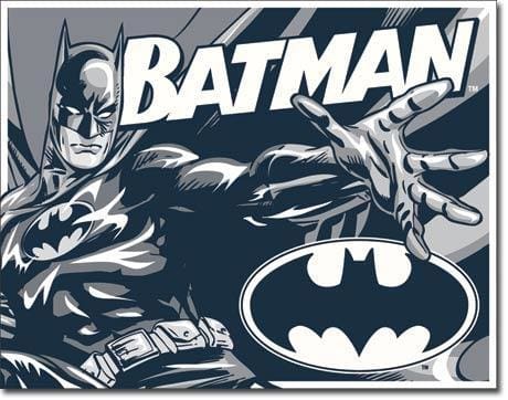 Batman - Black & White Retro Tin Sign - Posters & Art Prints