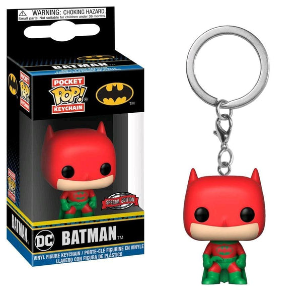 Batman - Batman (Holiday) Pop! Keychain [RS] - Keychain