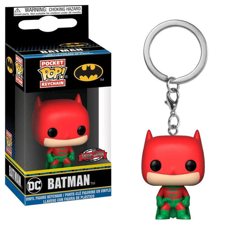 Batman - Batman (Holiday) Pop! Keychain [RS] - Keychain