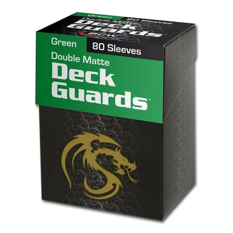 BCW Deck Guard Boxed Sleeves (80) Green - Dice & Accessories