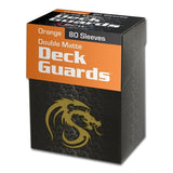 BCW Deck Guard Boxed Sleeves (80) Orange - Dice & Accessories