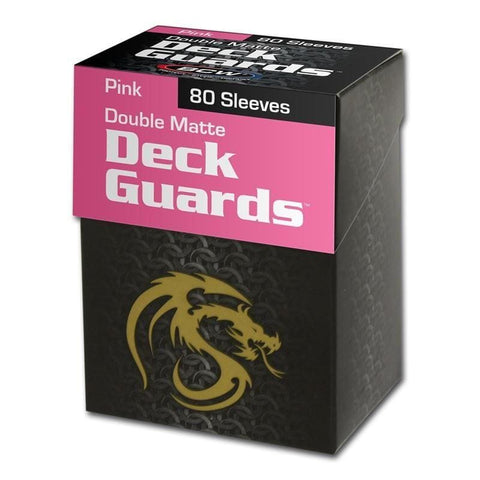 BCW Deck Guard Boxed Sleeves (80) Pink - Dice & Accessories