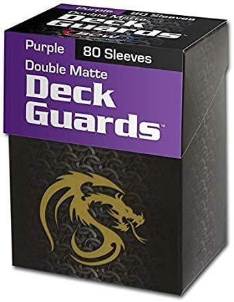 BCW Deck Guard Boxed Sleeves (80) Purple - Dice & Accessories