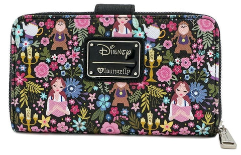 Beauty & The Beast - Print Zip-Around Wallet - Bags & Accessories