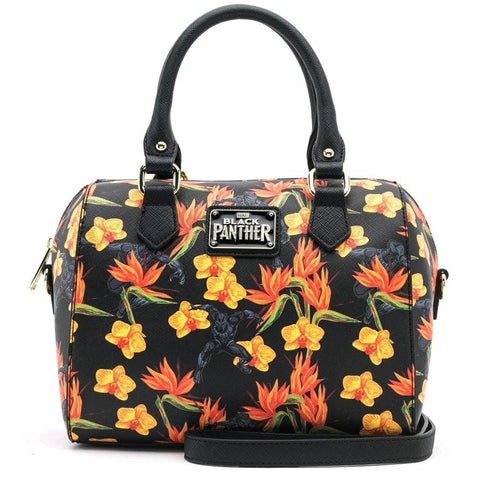Black Panther - Floral Duffle Bag - Bags & Accessories