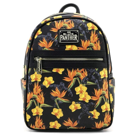Black Panther - Floral Mini Backpack - Bags & Accessories