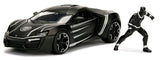 Black Panther - Lykan Hypersport 1:24 Scale Hollywood Rides Diecast Vehicle - Metal Figures & Vehicles