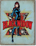 Black Widow - Retro Tin Sign - Posters & Art Prints