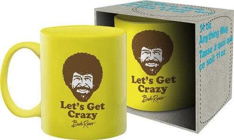 Bob Ross Lets Get Crazy Coffee Mug - Homewares