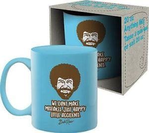 Bob Ross - We Dont Make Mistakes Just Happy Little Accidents Coffee Mug Jumbo - Homewares