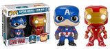 Captain America 3 - Iron Man & Capamerica Pop! 2Pk - Pop! Vinyl