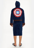 Captain America - Cap Hooded Fleece Bathrobe - Clothing & Cosplay