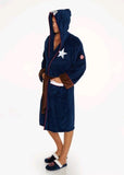 Captain America - Cap Hooded Fleece Bathrobe - Clothing & Cosplay