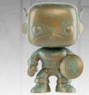 Captain America - Marvel 80th Anniversary Patina US Exclusive Pop! Vinyl [RS] - Pop! Vinyl
