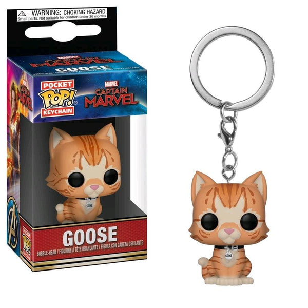 Captain Marvel - Goose The Cat Pop! Keychain - Keychain