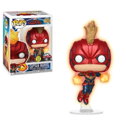 Captain Marvel - Captain Marvel Masked Flight Glow Us Exclusive Pop! Vinyl [Rs] - Pop! Vinyl