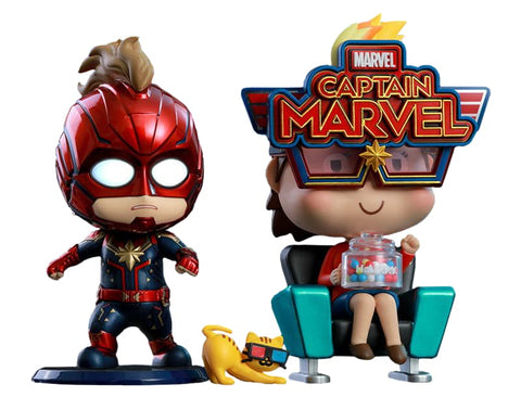 Captain Marvel - Captain Marvel & Movbi Cosbaby Set - Vinyl Figure