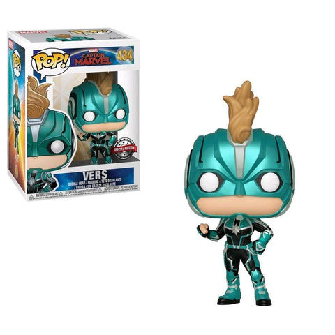 Captain Marvel - Vers Masked US Exclusive Pop! Vinyl [RS] - Pop! Vinyl