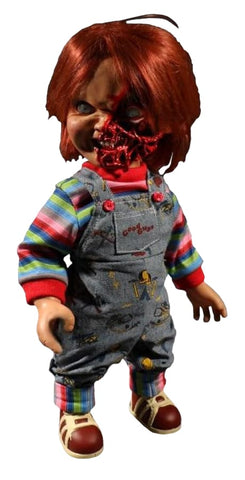 Childs Play 3 - Chucky Pizza Face 15 Talking Figure - Replica & Dolls