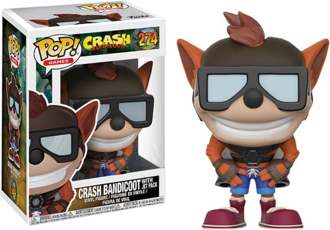 Crash Bandicoot - Crash Bandicoot with Jet Pack US Exclusive Pop! Vinyl [RS] - Pop! Vinyl