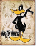 Daffy Duck - Retro Tin Sign - Posters & Art Prints