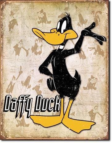 Daffy Duck - Retro Tin Sign - Posters & Art Prints