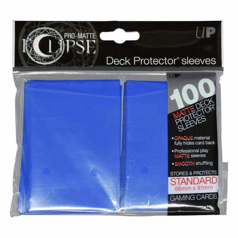 DECK PROTECTORS STANDARD-100ct Pro-Matte-ECLIPSE Pacific Blue - Dice & Accessories