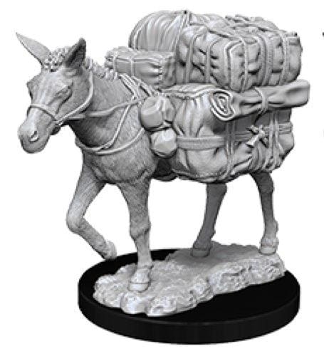 Deep Cuts Pack Mule Unpainted Miniature - Roleplaying Miniature