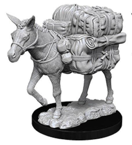 Deep Cuts Pack Mule Unpainted Miniature - Roleplaying Miniature