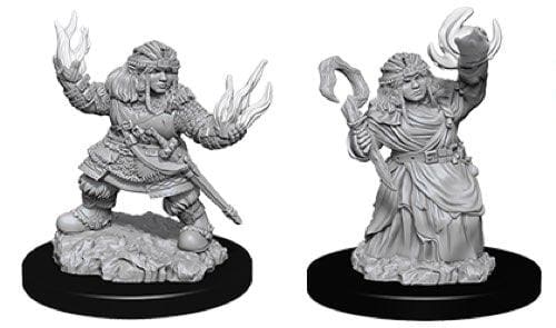 Deep Cuts Pathfinder Female Dwarf Summoner Unpainted Miniature - Roleplaying Miniature