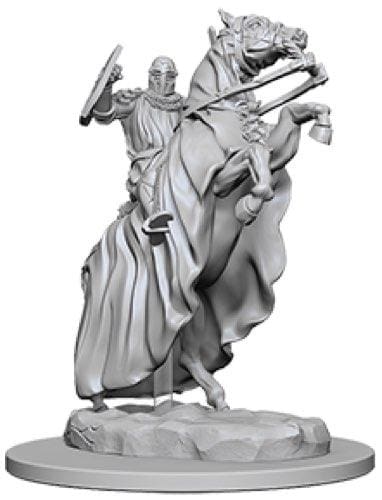 Deep Cuts Pathfinder Knight on Horse Unpainted Miniature - Roleplaying Miniature