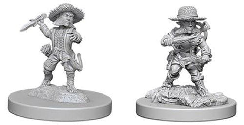 Deep Cuts Pathfinder Male Halfling Rogue Unpainted Miniature - Roleplaying Miniature