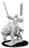 Deep Cuts Pathfinder Orc on Dire Wolf Unpainted Miniature - Roleplaying Miniature