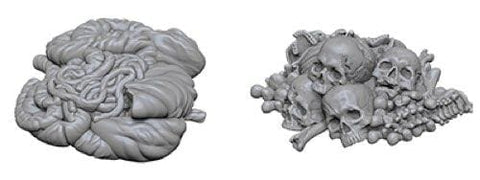 Deep Cuts Pile of Bones & Entrails Unpainted Miniature - Roleplaying Miniature