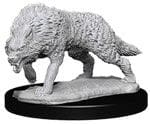 Deep Cuts Timber Wolf Unpainted Miniature - Roleplaying Miniature