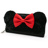 Disney - Minnie Black Zip-Around Wallet - Bags & Accessories