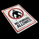 District 9 - No Humans Allowed Tin Sign - Posters & Art Prints
