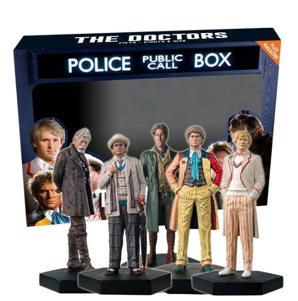 Doctor Who - Doctors Five Six Seven Eight & War Regeneration 1:21 Scale Figure Set - Action Figure