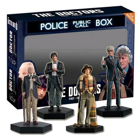 Doctor Who - Doctors One Two Three and Four Regeneration 1:21 Scale Figure Set - Action Figure